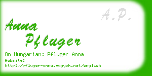 anna pfluger business card